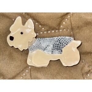 Dog‎ Brooch Pin Acrylic Scottie Terrier Jewelry New